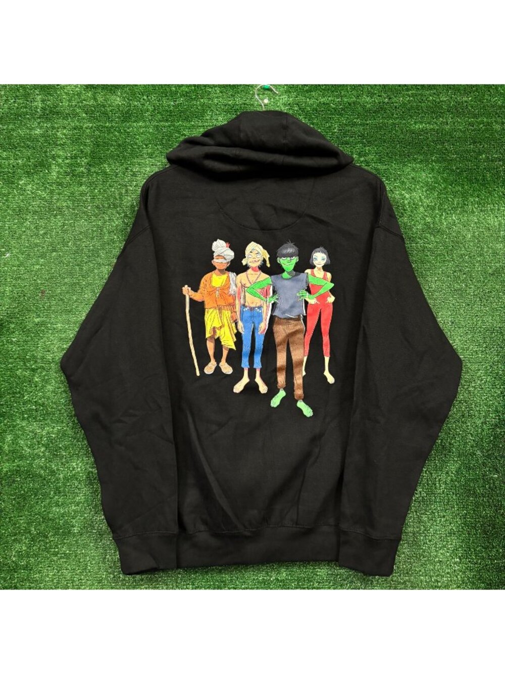 Gorillaz The Mountain Rock Band Zip-Up Hoodie Size Large